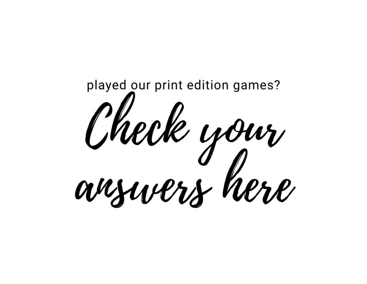 Answers to 2026 Final Edition Games